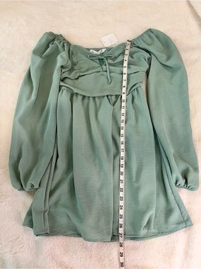 altar'd state green long sleeve dress Altar'd State Mini Dress, Green, Size Large EUC